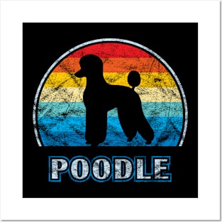 Poodle Vintage Design Dog Posters and Art